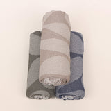 Turkish Cotton Towel with Whale Motif – Spa, Bath or Travel