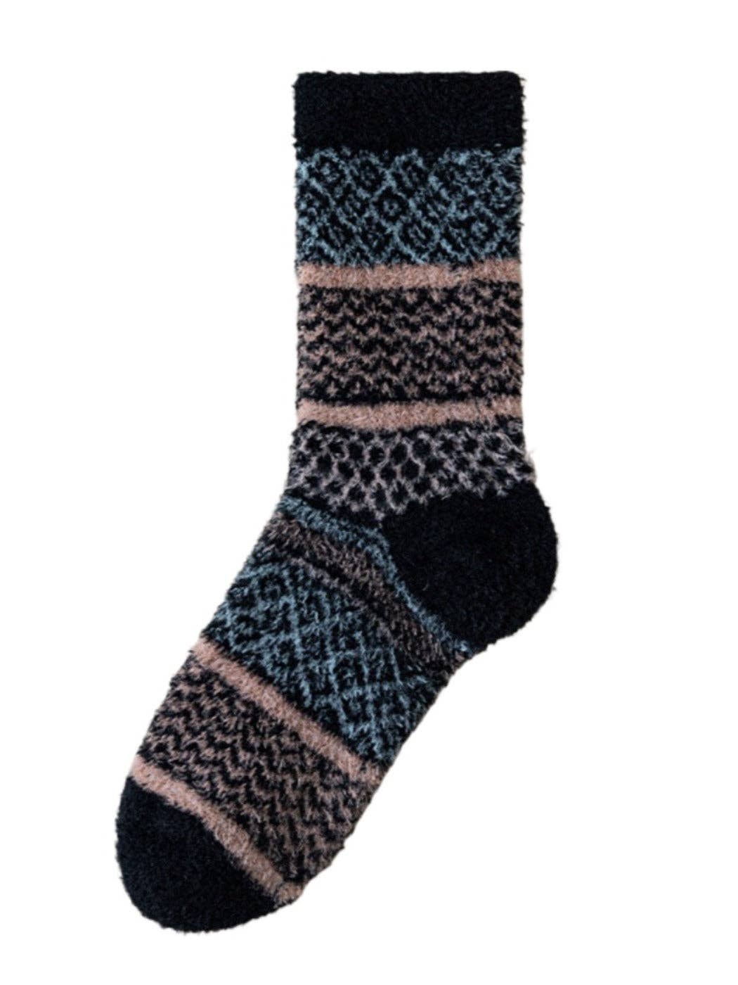 Cozy Fleece Thick Crew Socks