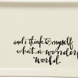 What A Wonderful World Vanity Tray