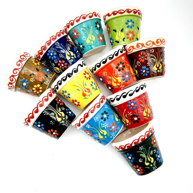 Handmade Turkish Ceramic Succulent Pots