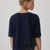 Slub Knit Lace Hem Tee - RTK1154
