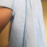 Cotton linen blend button down shirt