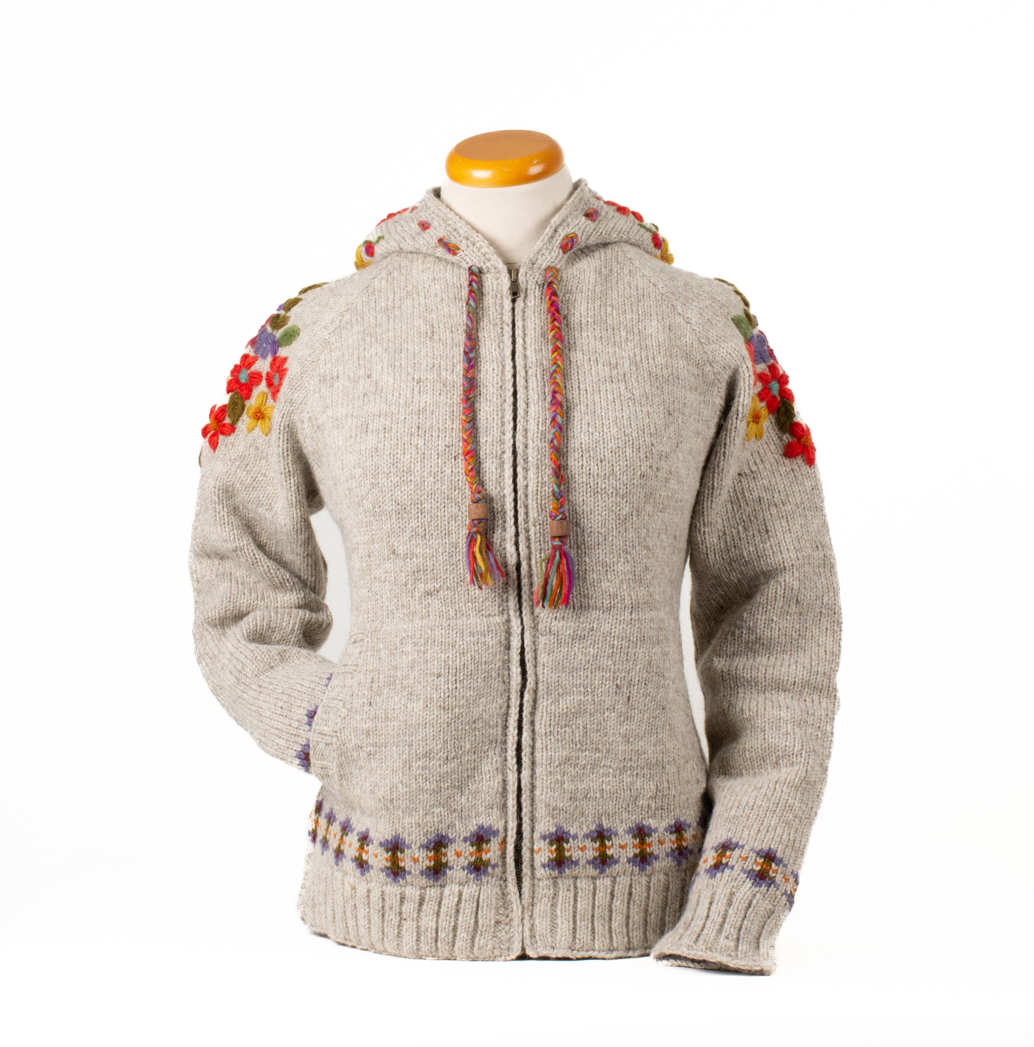 Wildflower Wool Zip Hoodie