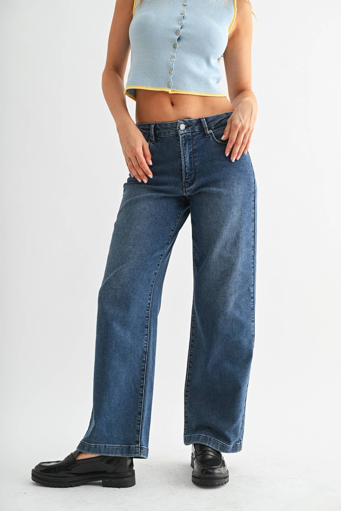 Low Rise Boyfriend Jeans