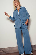 Relaxed Wide Leg Drawstring Pants