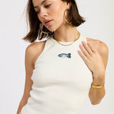 RACER BACK TANK TOP WTIH BEADING
