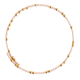 Confetti Beaded Bangle-Champagne, Delicate Stacking Bracelet