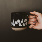 Ghost Pattern Stoneware Mug